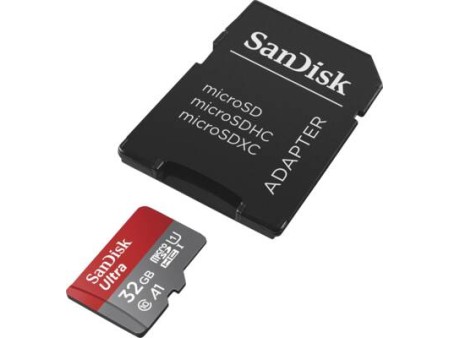 Ultra microSDHC 32GB 120MBsA1 Class 10 UHSI  SD Adapter