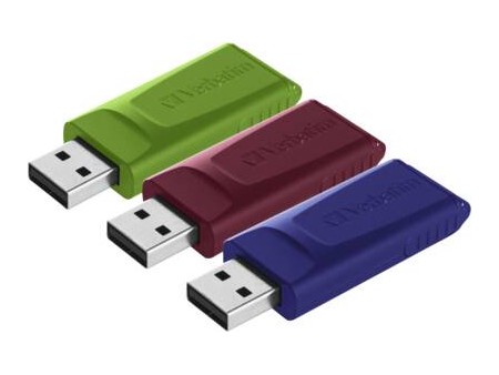 USB DRIVE 20 STORE N GO SLIDER 3 X 16GB