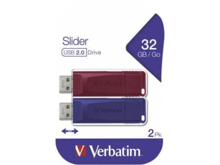 USB Drive 20 Store n go Slider 2x 32GB