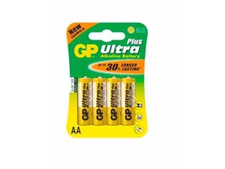 GP BATT. ULTRA+ALKALINE AA  A4