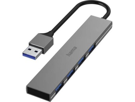 200114 USBhub 4poorts USB 30 5 Gbits alu Ultra Slim