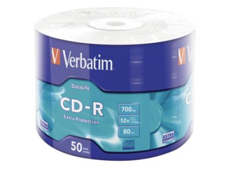 CD-R 52X 700MB 50 PACK WRAP EXTRA PROTECTION