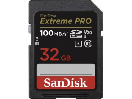 Extreme Pro SDHC 32GB 100MBs UHSI