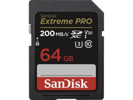 Extreme Pro SDXC 64GB 200MBs UHSI