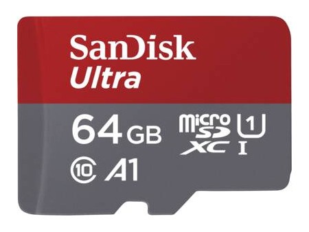 Ultra microSDXC 64GB 140MBsA1 Class 10 UHSI  SD Adapter