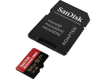 Extreme PRO microSDXC 64GB  SD Adapter  2 years RescuePRO