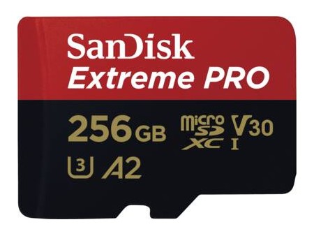 Extreme PRO microSDXC 256GB  SD Adapter  2 years RescuePRO