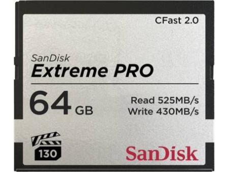 Extreme PRO CFAST 20 64GB 525MBs VPG130