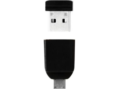 Nano USB Drive 16 GB met Micro USB Adapter