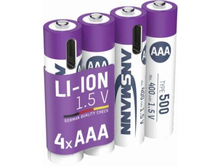 LiIon Accus Micro AAA Typ 500 min 400 mAh 4st