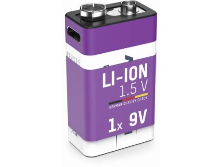 LiIon Accu 9V EBlock Typ 400 min 340 mAh