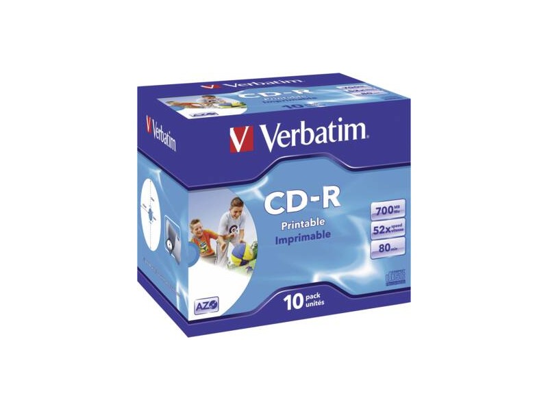 CD-R/700MB 80Min 52x SupAZO JC 10pk Prt