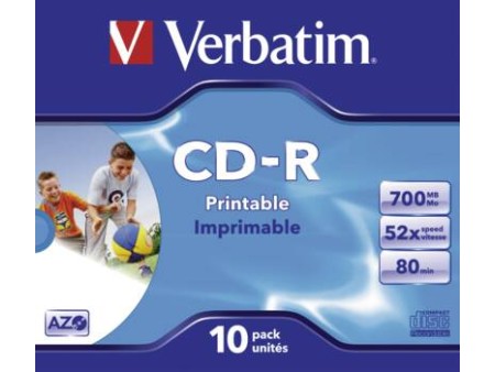 CD-R/700MB 80Min 52x SupAZO JC 10pk Prt