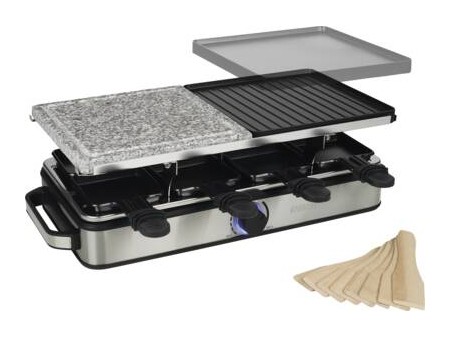 162635 Raclette 8 Stone en Grill Deluxe