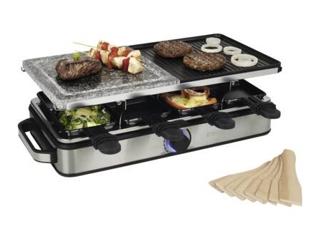 162635 Raclette 8 Stone en Grill Deluxe