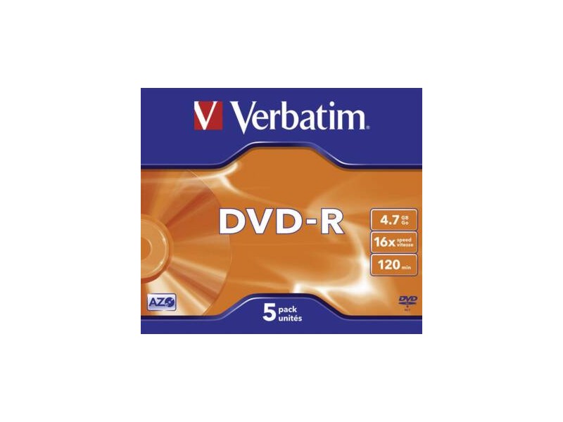 DVD-R/4.7GB 16xspd ADVANCEDAZO 5pk