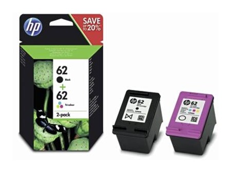 HP 62 ink combo 2pack black/color