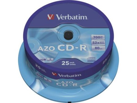 CD-R/700MB 80Min 52x SupAZO Spdl 25