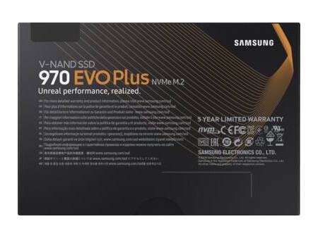 SSD 970 EVO Plus 500GB PCIe Gen3x4 M22280 NVMe 13 VNAND