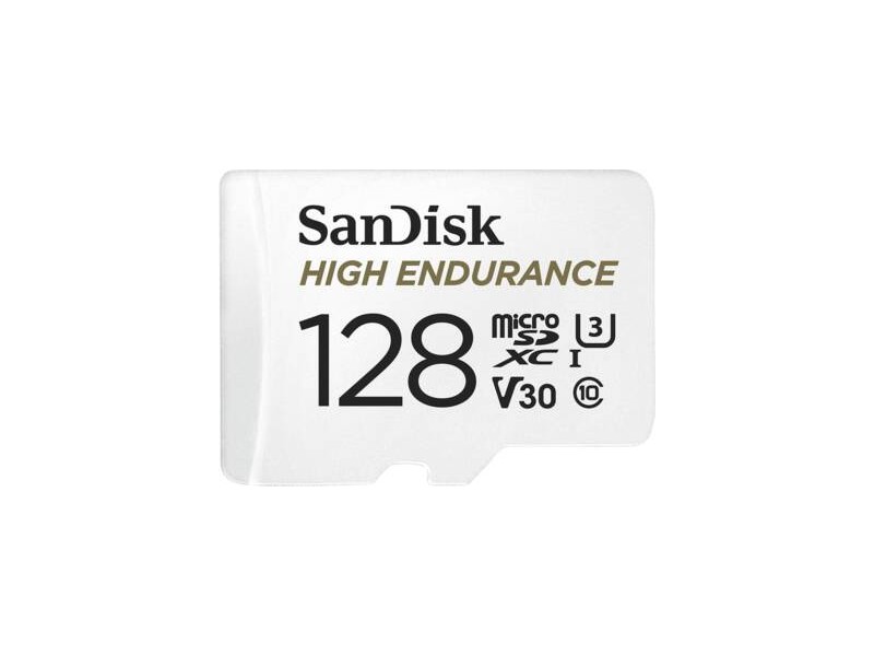 High Endurance 128GB microSDXC Card with Adapter