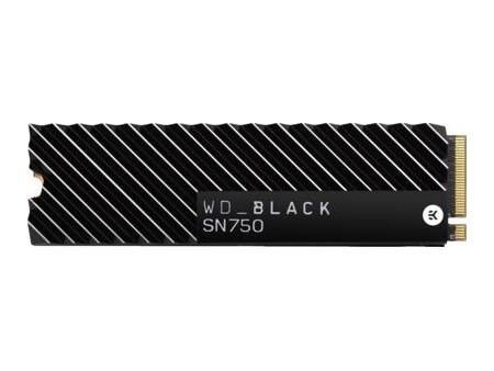 WD BLACK SN750 NVMe SSD 500GB with HEATSINK