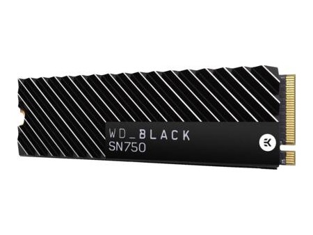 WD BLACK SN750 NVMe SSD 500GB with HEATSINK