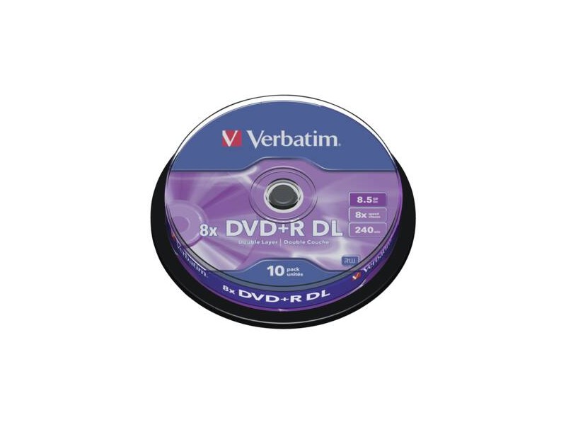 DVD+R/8.5GB 8x DoubleLAYER 10pk