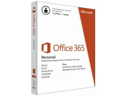 Microsoft Office 365 Personal 1PCMAC 1 jaar