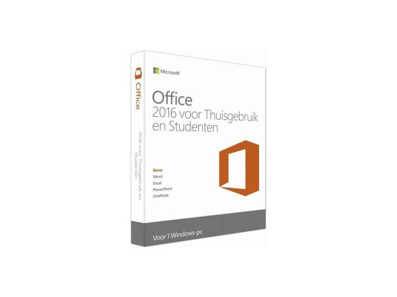 Microsoft Office Thuisgebruik  Student 2016 1PC